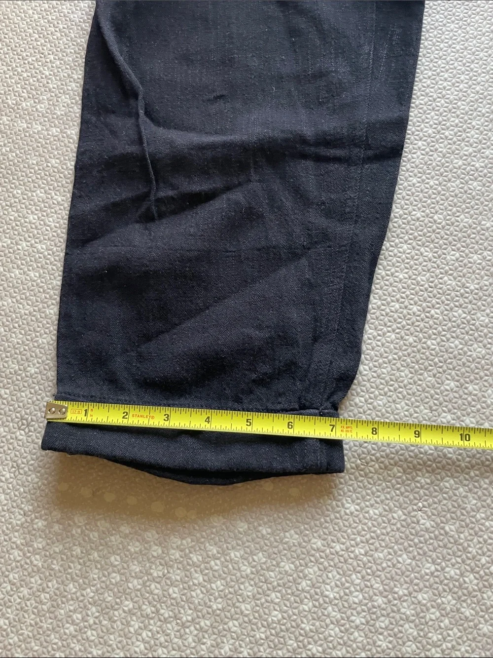 ZARA Womens Black Casual Elastic-Waist Linen-Blend Pants Size Medium